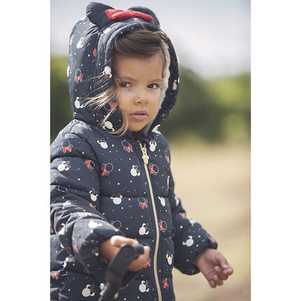 Doudoune Matelassee A Capuche Imprimee Minnie Disney Pour Bebe Fille Orchestra Fr