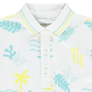 Polo manches courtes imprimé fantaisie pour garçon  