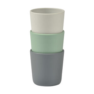 Set de 3 verres en silicone - Grey/Sage Green/Velvet 