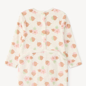 Lot de 3 dors-bien en velours bébé fille motif forêt (finitions différentes selon l'âge) 
