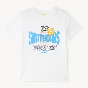 T-shirt manches courtes print skateboard pour garçon 