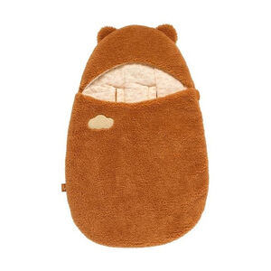 Nid d'ange hiver 5 attaches 0-3M en sherpa Orsino caramel 