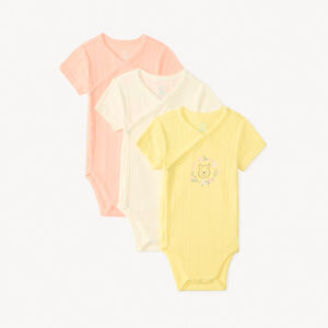 Lot de 3 bodies en pointelle à manches courtes Winnie Disney pour bébé fille  