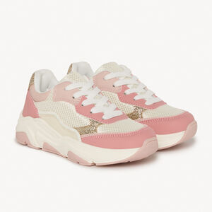 Sneakers à empiècements pailletés pour fille 