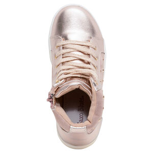 Baskets montantes bi-matière avec clous fantaisie 