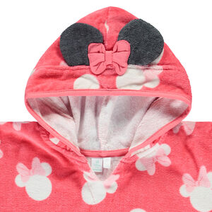 Poncho de bain ludique imprimé Minnie Disney pour bébé fille 
