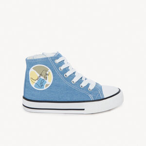 Chaussures en toile montante effet jean garçon 