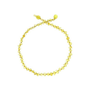 Collier d'ambre pour bébé à clip citrus brut 
