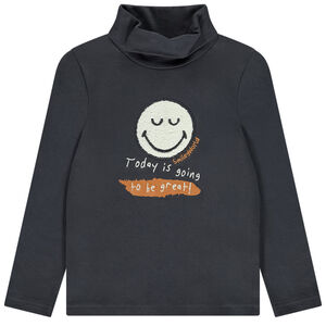 Sous-pull à col roulé patch SmileyWorld pour garçon 