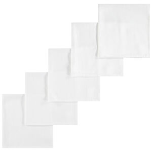Lot de 5 langes unis blancs 