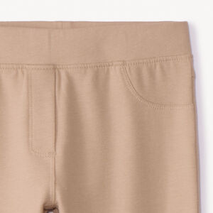 Jegging uni en maille molleton pour fille  