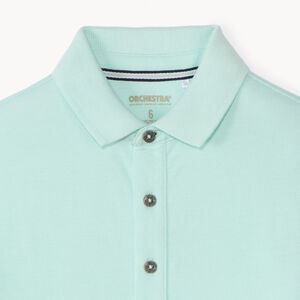 Polo manches courtes uni coton garçon 