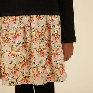 Robe bi-matière effet 2 en 1 avec sequins pour fille 