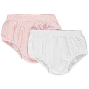 Lot de 2 culottes unies en coton bio 