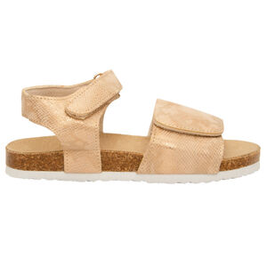 Sandales brillantes à scratchs effet peau de serpent pour fille 