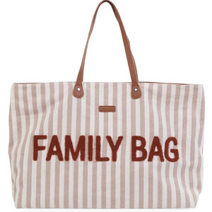 Sac à langer Family Bag Rayures Nude Terracotta 
