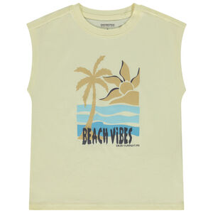 Débardeur forme boîte print plage pour garçon 