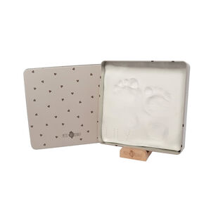 Baby Box empreinte carré jolis cœurs  