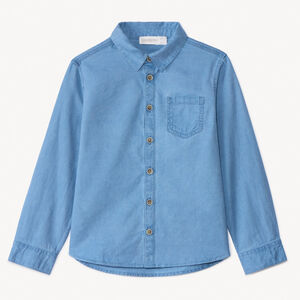 Chemise manches longues unie garçon 