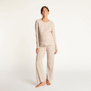 Ensemble pyjama maternité motif léopard 