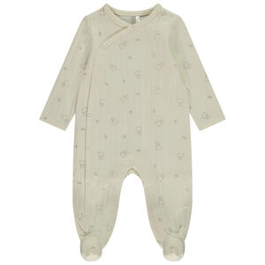 Dors-bien en jersey matelassé imprimé ourson pour bébé  