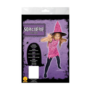 Déguisement Sorcière Taille L - Rose 