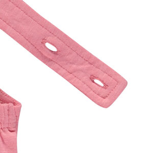 Combishort unie à bretelles ajustables dans le dos pour fille 