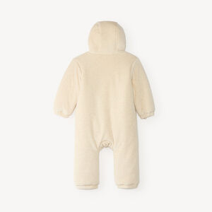 Combinaison pilote bébé en velours doublée sherpa motif tigre (finitions différentes selon l’âge) 