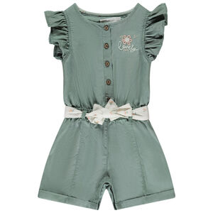 Combi-short  fantaisie avec ceinture pour bébé fille 