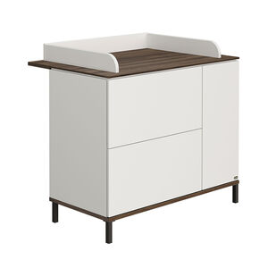 Commode à langer Lovely Aliv off white/dark walnut 