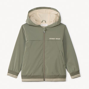 Coupe-vent en ribstop uni pour garçon 