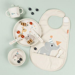 Bavoir imperméable avec velcro Celebration Sable 