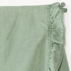 Jupe short uni en Tencel avec volants fille 