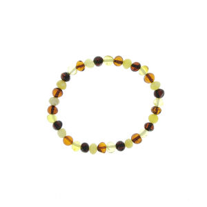 Bracelet d'ambre élastique pour adulte mix 