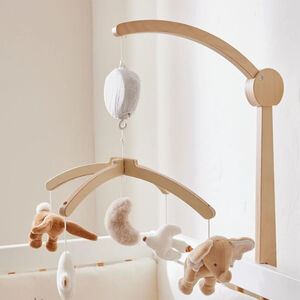 Mobile musical en bois avec bras Bali, Moka & Snow  