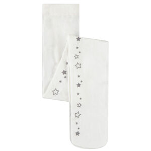 Paire de collants fin uni avec étoiles fantaisie pour fille  