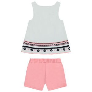 Ensemble débardeur fantaisie Minnie Disney avec broderies + short fille 