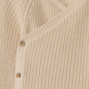 Gilet en tricot perlé uni pour bébé 