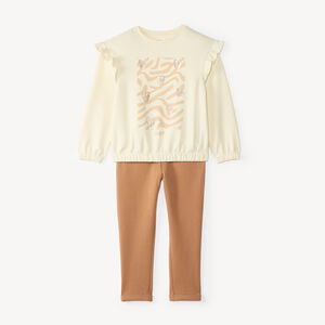 Ensemble sportswear fille à sequins et paillettes  