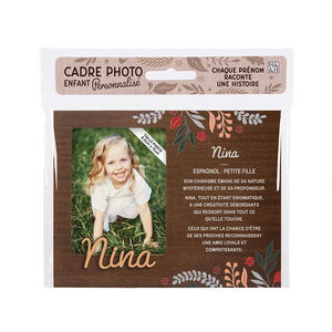 Cadre photo personnalisé 18,5 x 14,5 cm Nina 