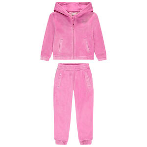 Ensemble jogging total look en velours fille 