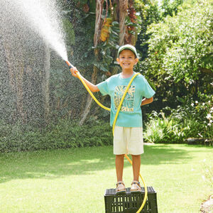 Bermuda en toile effet lin pour garçon  