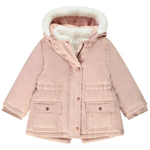 Parka Grand Froid 2 en 1 doublée fausse fourrure pour bébé fille 