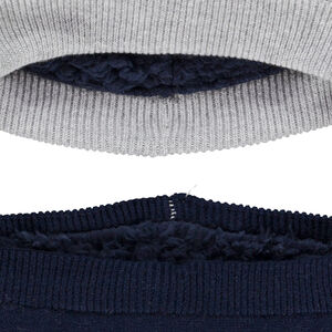 Ensemble bonnet et snood doublés sherpa pour bébé garçon 