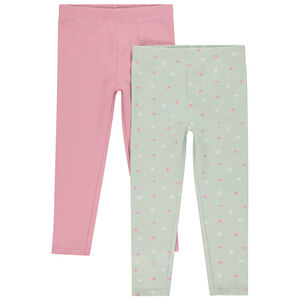 Lot de 2 caleçons longs fantaisie pour bébé fille 