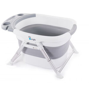 Baignoire douche pliable Gris/blanc 