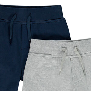 Lot de 2 bermudas unis en maille  
