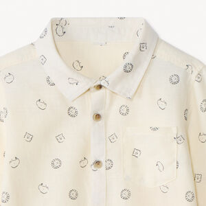 Chemise manches longues imprimé animaux pour bébé garçon 