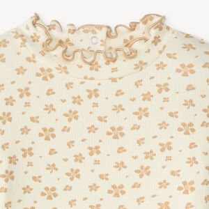 Sous-pull col montant bébé fille imprimé fleuri  