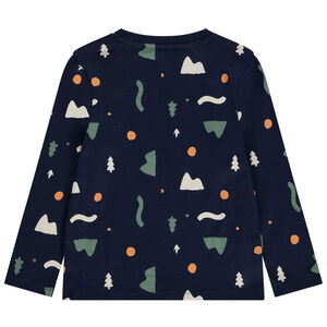 T-shirt manches longues imprimé fantaisie arty garçon 